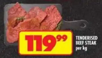 Shoprite Tenderised beef steak offer