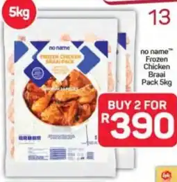 Pick n Pay Hypermarket no name Frozen Chicken Braai Pack offer