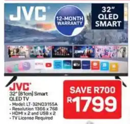 Pick n Pay Hypermarket JVC 32" 81cm Smart QLED TV offer