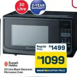 Pick n Pay Hypermarket Russell Hobbs Black Electronic Microwave Oven offer