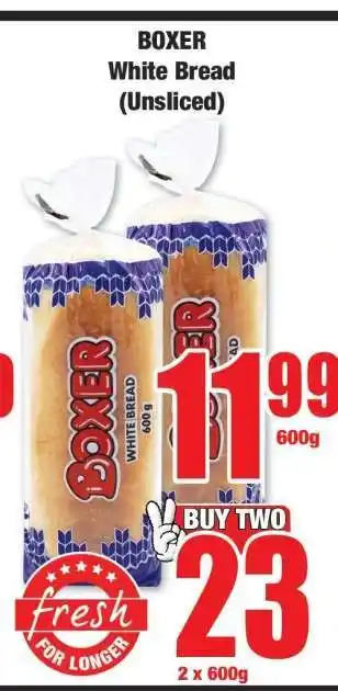 Boxer BOXER White Bread (Unsliced) offer