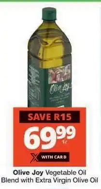 Checkers Olive Joy Vegetable Oil Blend with Extra Virgin Olive Oil offer