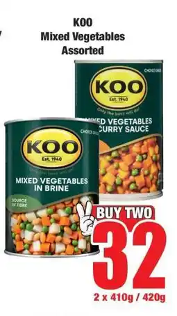 Boxer KOO Mixed Vegetables Assorted offer