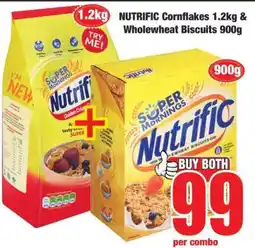 Boxer NUTRIFIC Cornflakes 1.2kg & Wholewheat Biscuits 900g offer