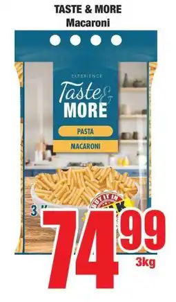 Boxer TASTE & MORE Macaroni offer