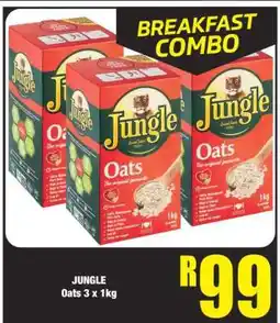 Boxer JUNGLE Oats 3 x 1kg offer