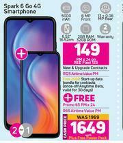 Game Tecno Spark 6 Go 4G Smartphone-Each offer