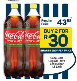 Pick n Pay Coca Cola Original Taste Less Sugar 1.5 Litre offer