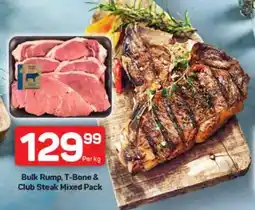 Pick n Pay Bulk Rump, T-Bone & Club Steak Mixed Pack offer