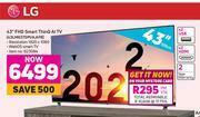 Game LG 43" FHD Smart ThinQ AI TV (43LM6370PVA,AFB) offer