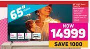 Game LG 65" UHD Smart ThinQ TV (65UP7500PVG) offer