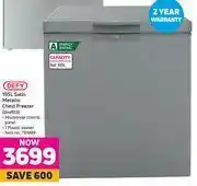 Game Defy 195Ltr Satin Metallic Chest Freezer DMF513 offer