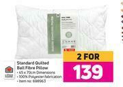 Game Always Home Standard Quilted Ball Fibre Pillow-For 2 offer
