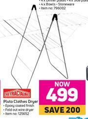 Game Retractaline Pluto Clothes Dryer offer