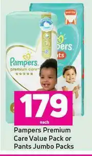 Game Pampers Premium Care Value Pack Or Pants Jumbo Packs-Each offer