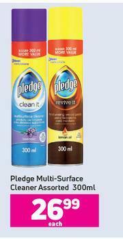Game Pledge Multi Surface Cleaner Assorted-300ml Each offer