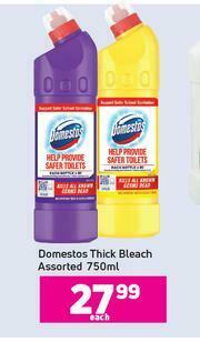 Game Domestos Thick Bleach Assorted-750ml Each offer