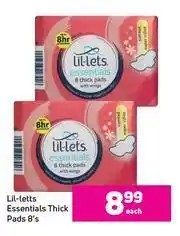 Game Lil-Letts Essentials Thick Pads-8's Pack Each offer