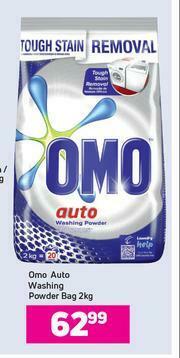 Game Omo Auto Washing Powder Bag-2kg offer