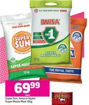 Game Super Sun, Iwisa Or Nyala Super Maize Meal-10kg Each offer