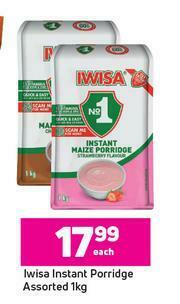 Game Iwisa Instant Porridge Assorted-1kg Each offer