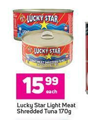 Game Lucky Star Light Meat Shredded Tuna-170g Each offer