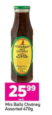 Mrs Balls Chutney Assorted-470g Each