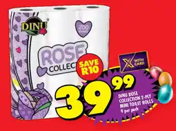 Shoprite Dinu rose collection 2-ply mini toilet rolls offer