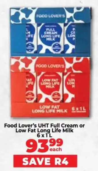 Food Lover's Market Food Lover's UHT Full Cream or Low Fat Long Life Milk offer