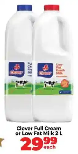 Food Lover's Market Clover Full Cream or Low Fat Milk offer