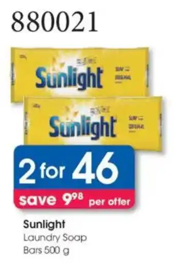Clicks Sunlight Laundry Soap Bars offer