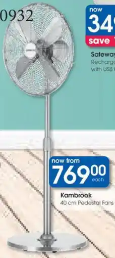 Clicks Kambrook Pedestal Fans offer