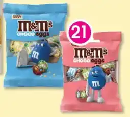 Clicks Caramel Dream Bear M&M Chocolate Choco Eggs 70 g or Crispy Choco Eggs offer