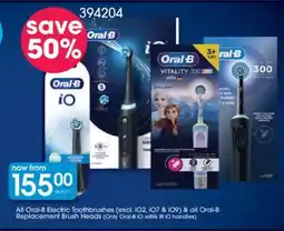 Clicks Oral-B Electric Toothbrushes & Oral-B Replacement Brush Heads offer