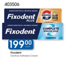 Clicks Fixodent Denture Adhesive Cream offer