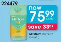 Clicks Mitchum Women's Gel offer