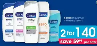 Clicks Sanex Shower Gel offer