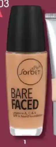 Clicks Sorbet Bare Faced SPF 6 Liquid Foundation offer