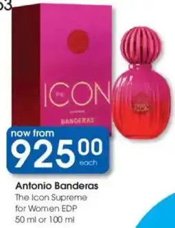 Clicks Antonio Banderas The Icon Supreme for Women EDP offer