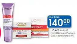 Clicks L'Oréal Revitalift Facial Skincare Products offer