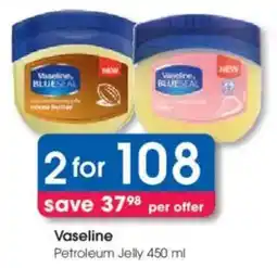 Clicks Vaseline Petroleum Jelly offer