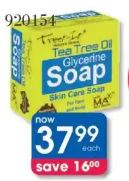 Clicks Treet-It Tea Tree Oil Glycerine Soap Bars offer