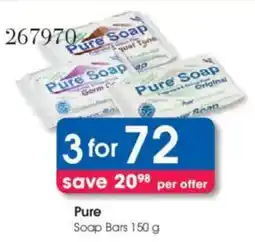 Clicks Pure Soap Bars offer