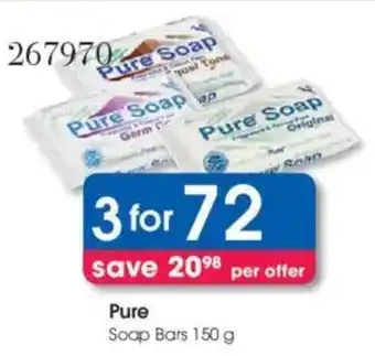 Clicks Pure Soap Bars offer