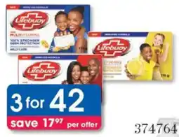 Clicks Lifebuoy Soap Bars offer