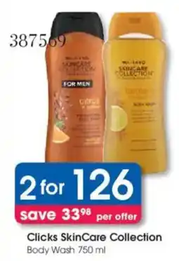 Clicks Clicks SkinCare Collection Body Wash offer