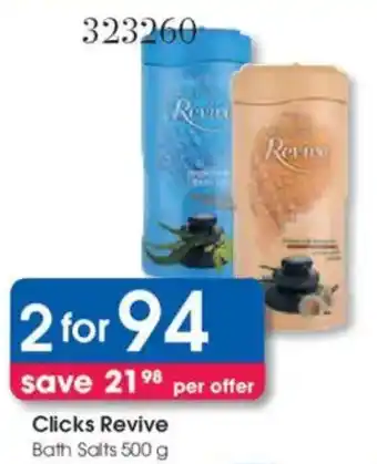 Clicks Clicks Revive Bath Salts offer