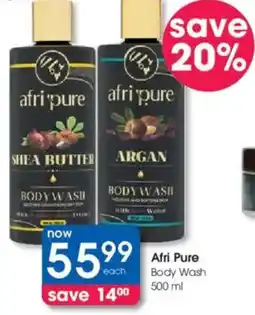 Clicks Afri Pure Body Wash offer