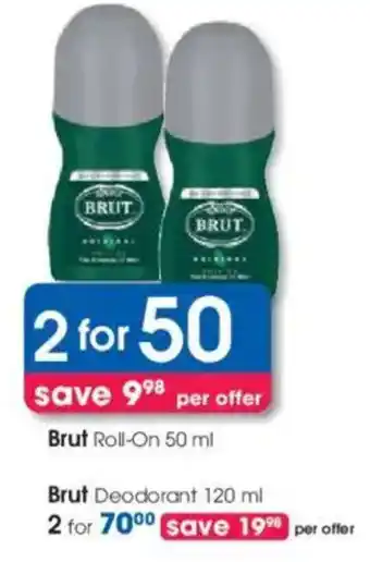 Clicks Brut Roll-On offer