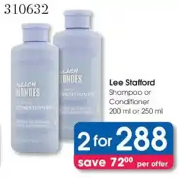 Clicks Lee Stafford Shampoo or Conditioner offer